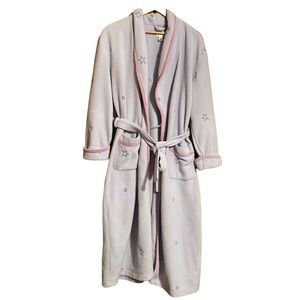 •CLASSIC ELEMENTS•LAVENDER STAR VELVET TRIM ROBE SOZE 10/12 MEDIUM VGUC